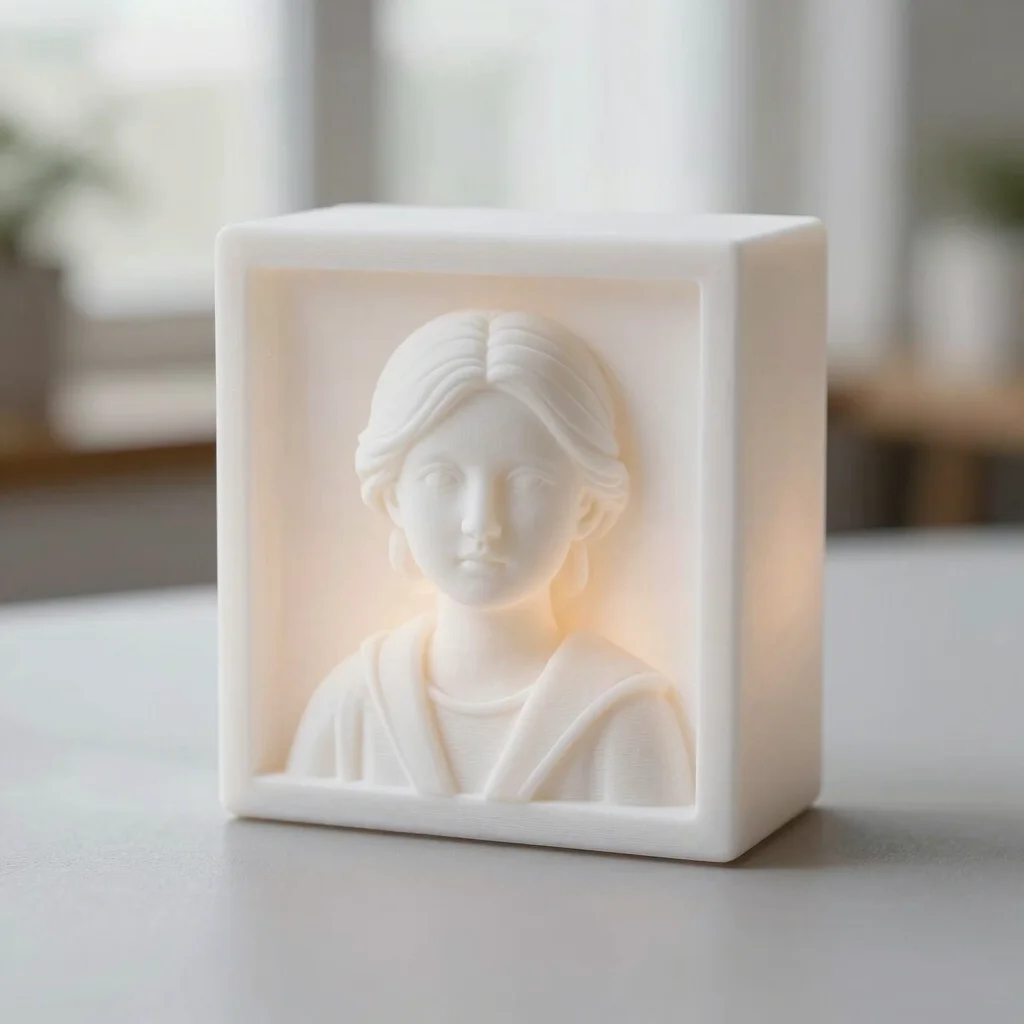 Sfeervolle Lithophane Fotolamp