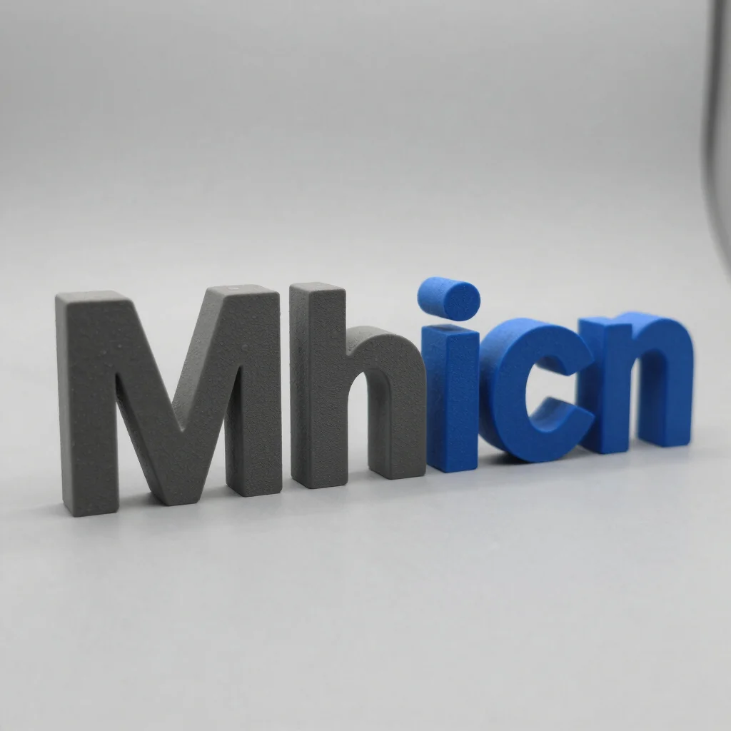 Maatwerk 3D Typografische Letters